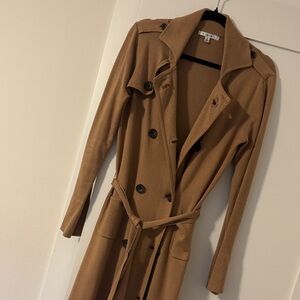 CAbi Classic Camel Trench Coatigan Cardigan Small